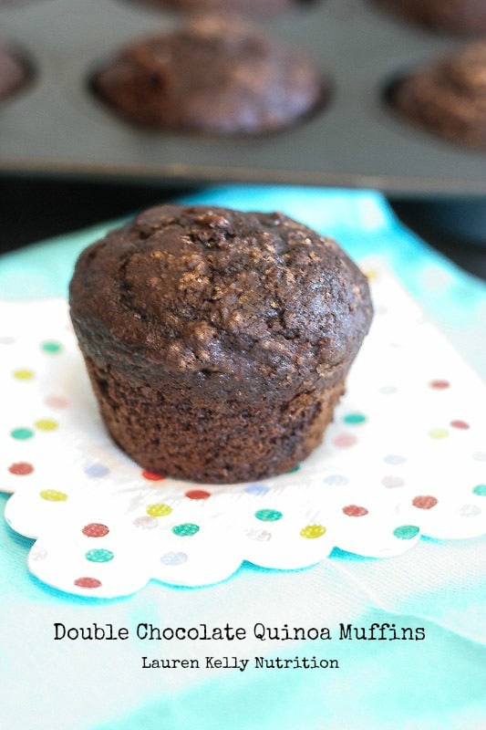 Double Chocolate Quinoa Muffins Lauren Kelly Nutrition