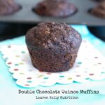 Double Chocolate Quinoa Muffins {Gluten Free}
