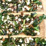 Grilled Spinach & Kale Goat Cheese Pizza