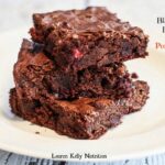 Black Bean Brownies with Pomegranates