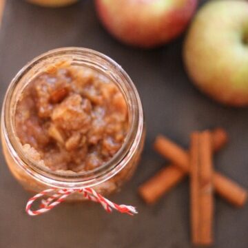 Unsweetened Pear Applesauce made in the Slow Cooker!