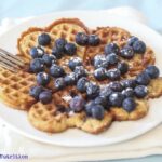 Coconut Blueberry Waffles {Gluten Free, Paleo, Dairy Free and Keto Option}