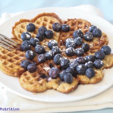 Coconut Blueberry Waffles - Lauren Kelly Nutrition
