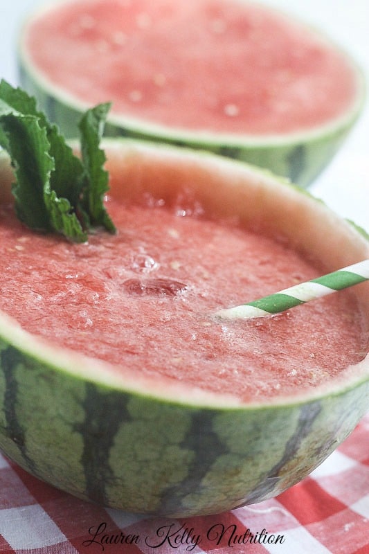 Watermelon Mint Slush - Lauren Kelly Nutrition