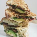 Grilled Jarlsberg with Avocado Spinach and Bacon from Lauren Kelly Nutrition