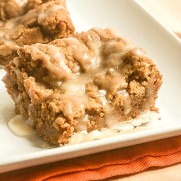 Pumpkin Bars with Maple Browned Butter Frosting | Lauren Kelly Nutrition