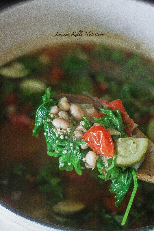 This Quinoa Vegetable Soup is hearty, healthy and delicious! #vegan