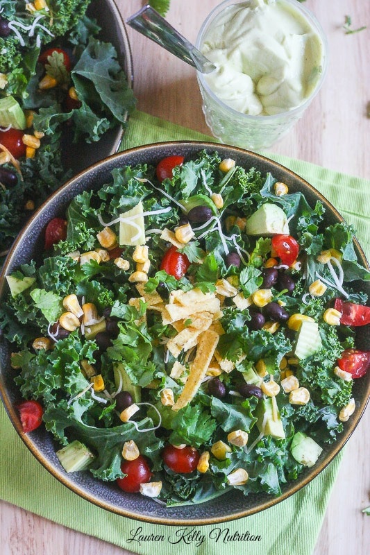 Chopped Mexican Kale Salad from Lauren Kelly Nutrition