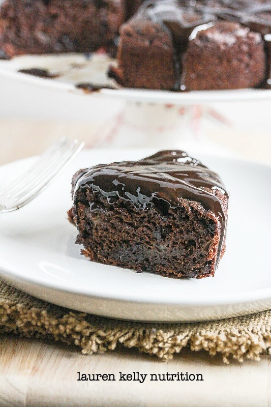 This decadent Triple Chocolate Cake is vegan and packed with protein! #ILoveSilkSoy #vegan #dairyfree