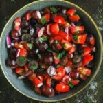 Refreshing Grape Mint Tomato Salad {Vegan, Easy}