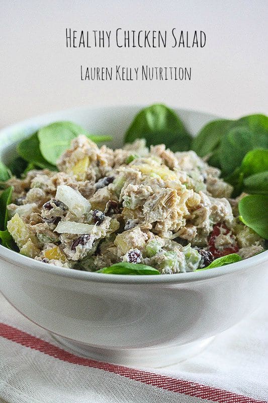 Healthy Chicken Salad made with Greek Yogurt @PacificFoods #NourishEveryBody