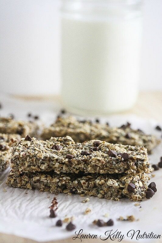 Soft, chewy and lightly sweet, these Healthy Oatmeal Chocolate Chip Cookies make the perfect, healthy snack when you are on the go!