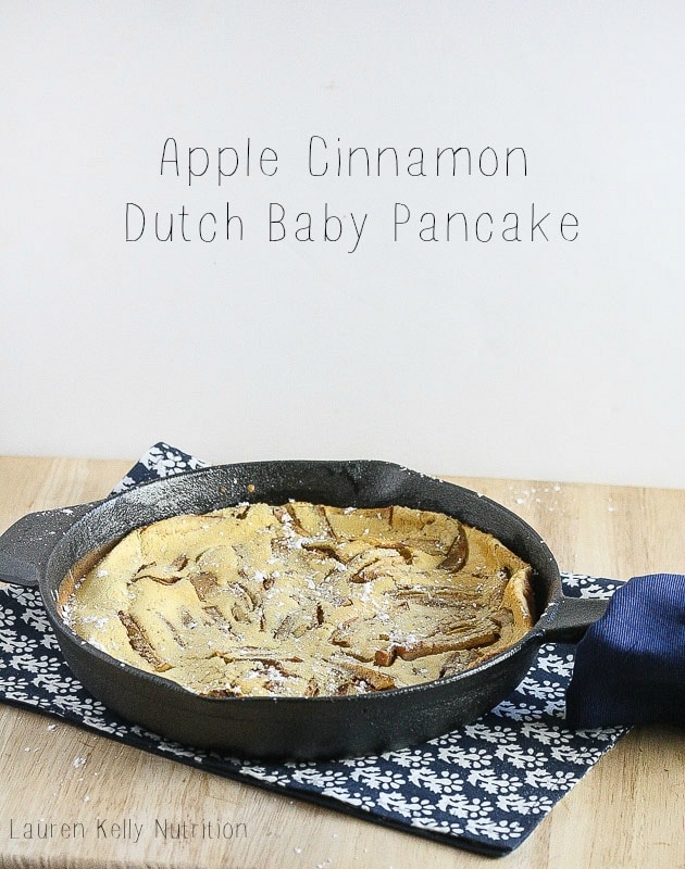 Apple Cinnamon Dutch Baby Pancake from The Natural Pregnancy Cookbook