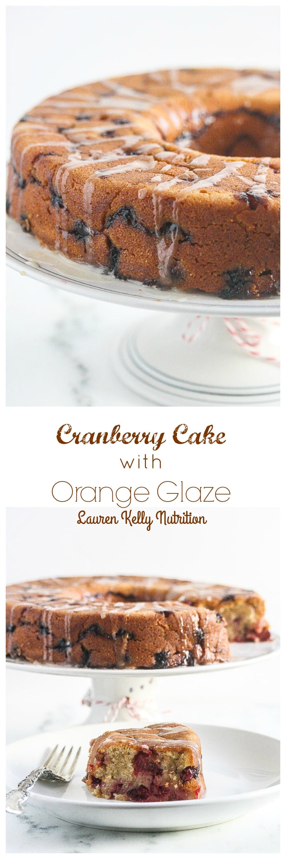 This Cranberry Cake with Orange Glaze is lightened up a bit, but still crazy delicious! 