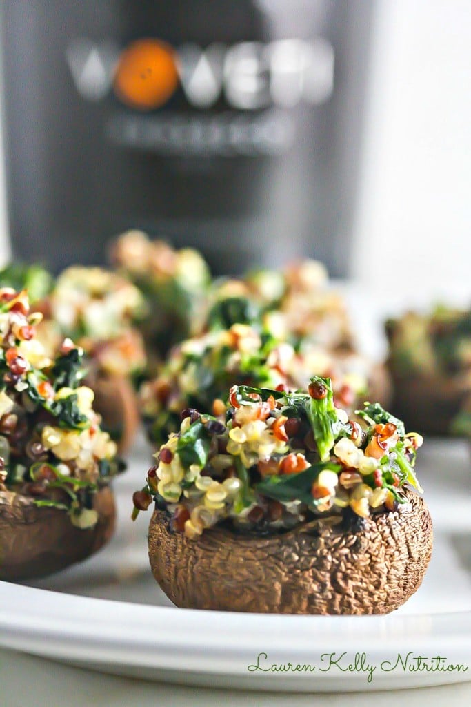 stuffed mushroomsQuinoa Spinach Stuffed Mushrooms {GlutenFree, Easy
