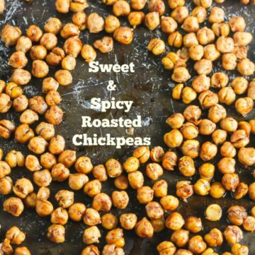 Sweet and Spicy Roasted Chickpeas - Lauren Kelly Nutrition