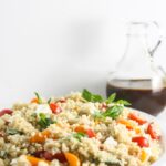 Caprese Quinoa Salad {Gluten-Free, Vegetarian}