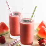 Strawberry Watermelon Smoothie {Vegan, Dairy-Free, Gluten-Free, 3 Ingredients}