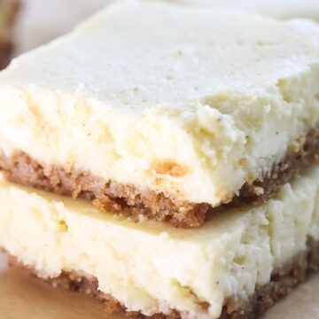 Lightened Up No Bake Cheesecake Bars from Lauren Kelly Nutrition