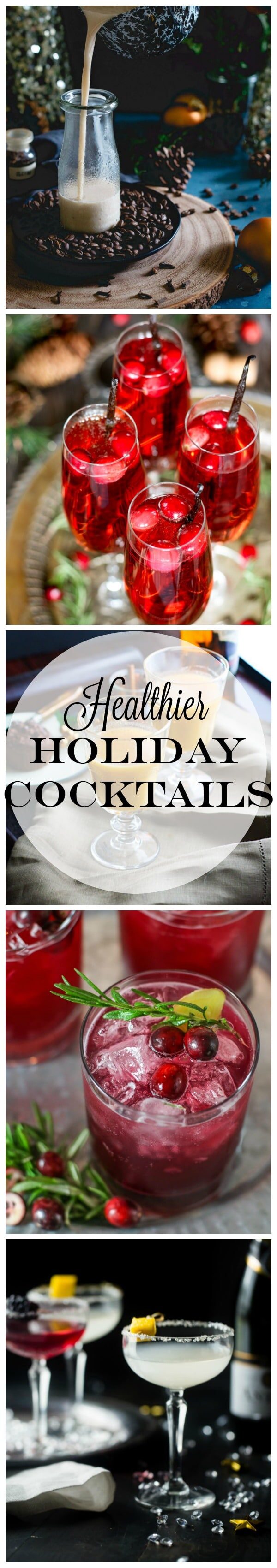 Healthier Holiday Cocktails from Lauren Kelly Nutrition.