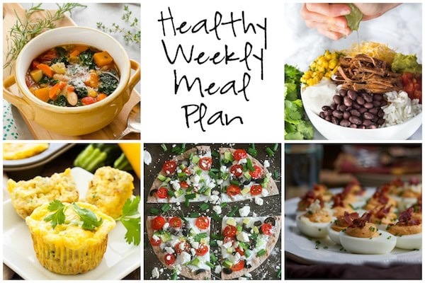 Healthy Weekly Meal Plan 1.7.16