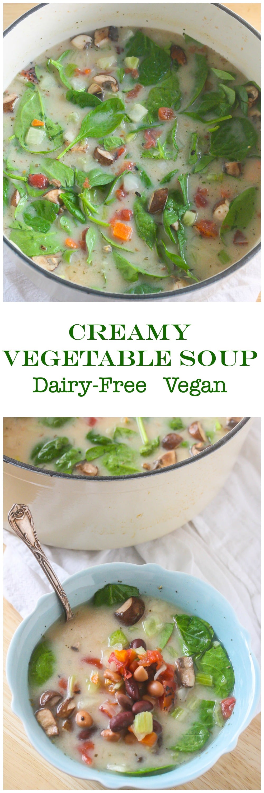 This velvety-smooth Creamy Vegetable Soup is packed with nutrition and only takes 30 minutes to make! 