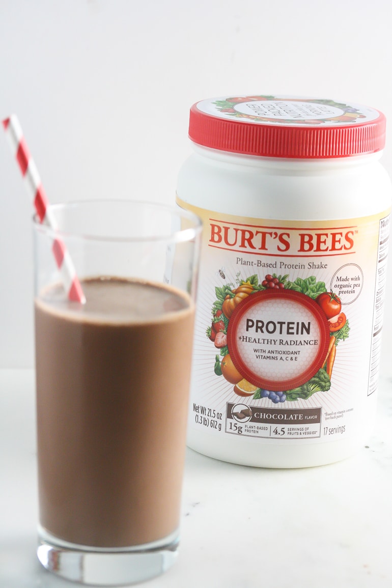 Chocolate Burt’s Bees™ Protein Shakes from Lauren Kelly Nutrition