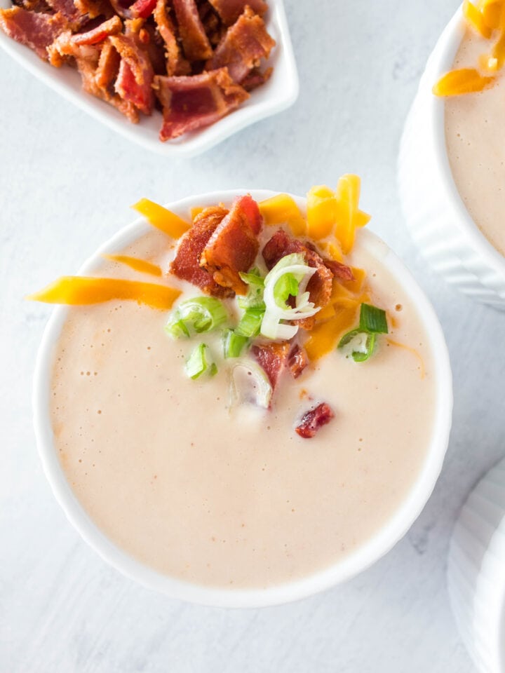 Slow Cooker Ham & Cheese Cauliflower Soup {Low Carb Keto} Lauren