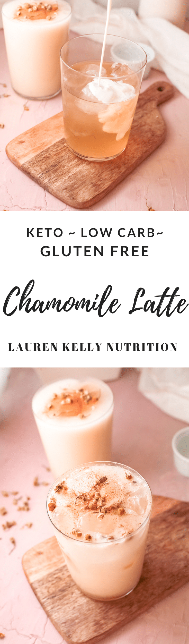 Healthy Chamomile Latte only needs 5 simple ingredients and will be ready in 10 minutes. Its sugar free, low carb, gluten free and delicious.
